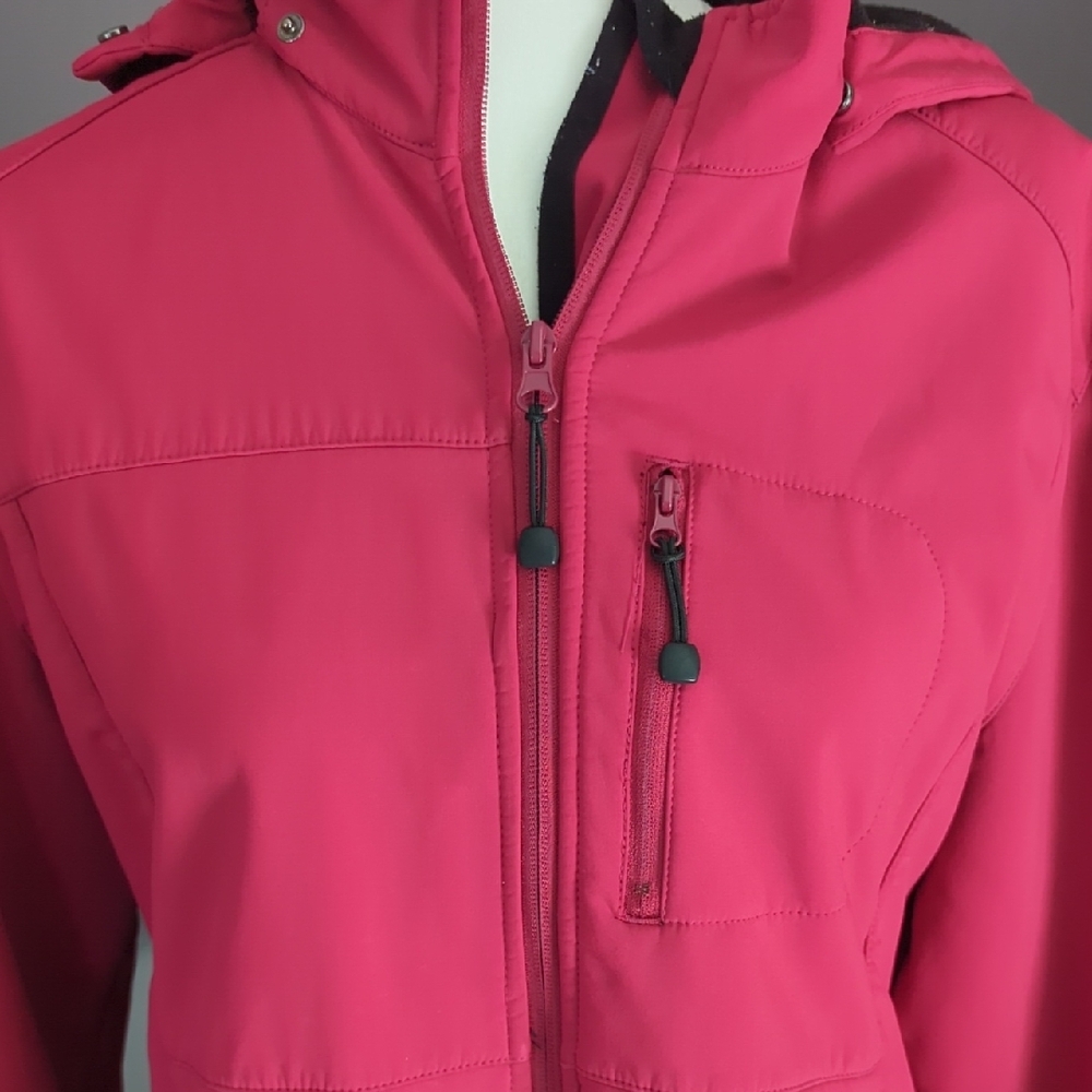 Women's Fuchsia Soft Shell Jacket - Picture 2 of 12